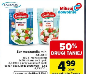 Ser mozzarella mini Galbani