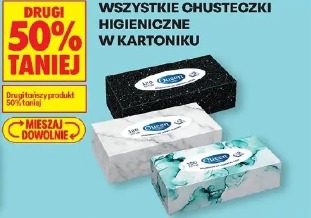 Wszystkie chusteczki higieniczne w kartoniku