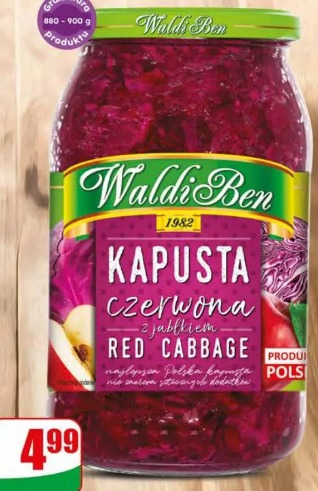 Kapusta czerwona z jabłkiem Waldi Ben