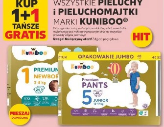 Wszystkie pieluchy i pieluchomajtki marki Kuniboo