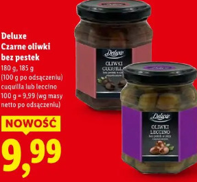 Deluxe Czarne oliwki bez pestek