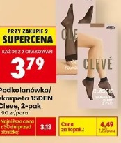 Cleve podkolanówka/skarpetka 15DEN, 2-pak