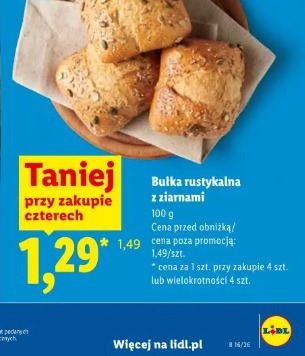 Bułka rustykalna z ziarnami