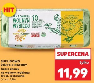 Suflidowo Żółte z Natury Jaja z chowu na wolnym wybiegu