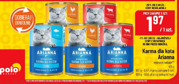 Karma dla kota Arianna