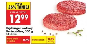 Big burger wołowy Kraina Mięs