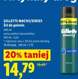 Gillette Mach3/Series żel do golenia