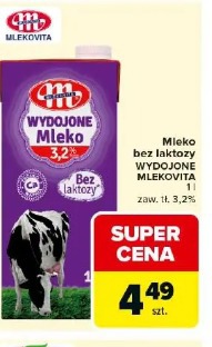Mleko bez laktozy WYDOJONE MLEKOVITA