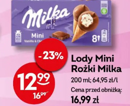 Lody Mini Rożki Milka vanilla & chocolate