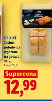 Deluxe Jesiotr, polędwica wędzona na gorąco