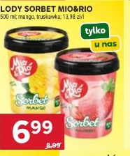 Lody sorbet Mio&Rio
