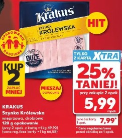 Krakus Szynka Królewska wieprzowa, drobiowa