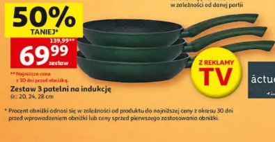 Zestaw 3 patelni na indukcję