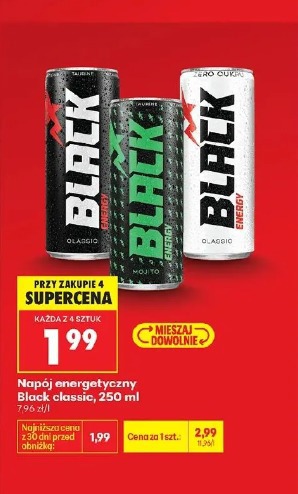 Napój energetyczny Black classic, 250 ml