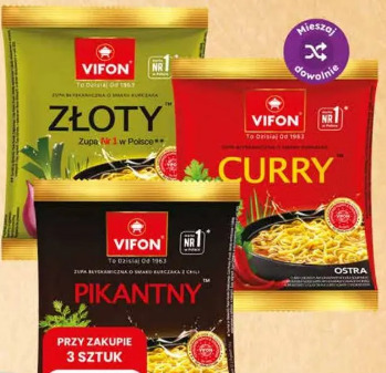 Zupa Vifon złoty/curry/pikantny