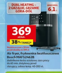 Air fryer, frytownica beztłuszczowa Bosch MAFS4262B