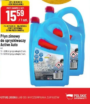 Płyn zimowy do spryskiwaczy Active Auto