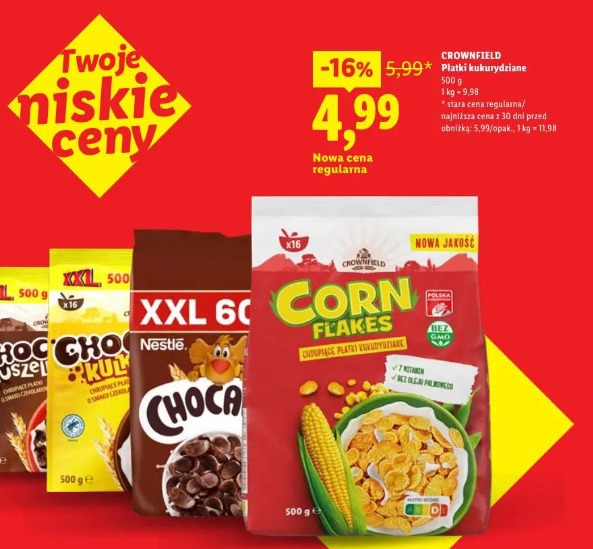 Crownfield Płatki kukurydziane