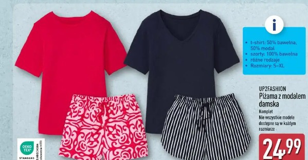 UP2FASHION Piżama z modalem damska