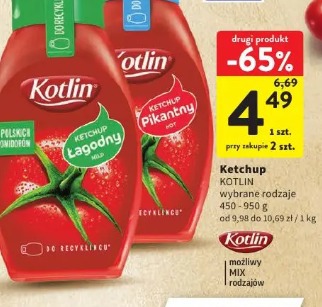 Ketchup Kotlin łagodny/pikantny