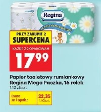Papier toaletowy rumiankowy Regina Mega Paczka, 16 rolek