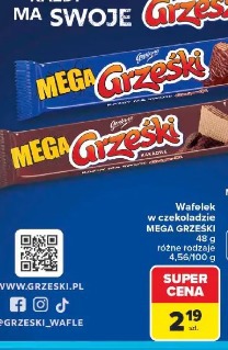 Grześki Mega wafelki w czekoladzie