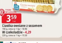 Ciastka owsiane z sezamem