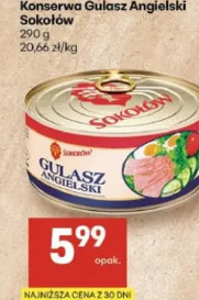 Konserwa Gulasz Angielski Sokołów
