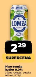 Piwo Łomża Radler 0,0%