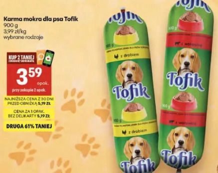 Karma mokra dla psa Tofik