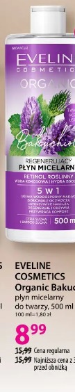 Eveline Cosmetics Organic Bakuchiol płyn micelarny do twarzy