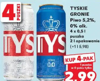 Tyskie Gronie Piwo 5,2%, 0% alk.