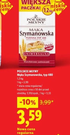 Polskie Młyny Mąka Szymanowska, typ 480
