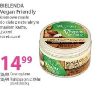 Bielenda Vegan Friendly kremowe masło do ciała z naturalnym masłem karite