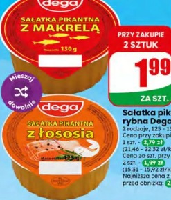Sałatka pikantna z łososiem Dega