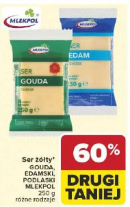 Ser żółty Gouda, Edamski, Podlaski Mlekpol