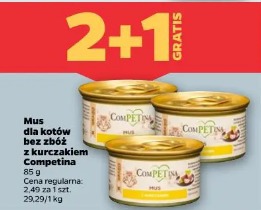 Mus dla kotów bez kurczaka Competina