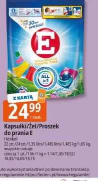 Kapsułki/Żel/Proszek do prania E Henkel