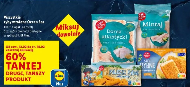 Wszystkie ryby mrożone Ocean Sea