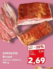 Sokołów Boczek surowy, wędzony