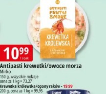 Antipasti krewetki/owoce morza Mirko