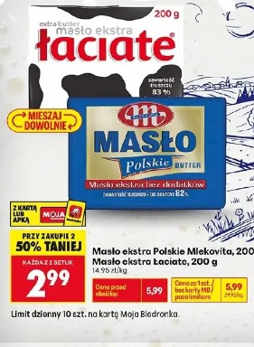 Masło Ekstra Polskie Mlekovita; Masło Ekstra Łaciate