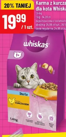 Karma z kurczakiem dla kota Whiskas Sterile