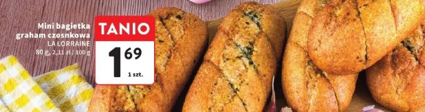 Mini bagietka graham czosnkowa La Lorraine