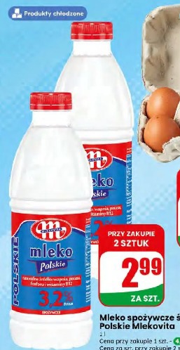 Mleko spożywcze świeże 3,2% Polskie Mlekovita