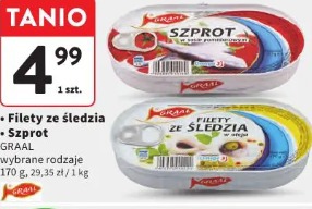 Filety ze śledzia GRAAL wybrane rodzaje