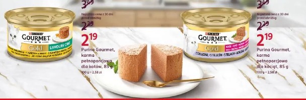 Purina Gourmet, karma pełnoporcjowa dla kotów