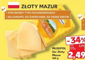 Mlekpol Ser Złoty Mazur