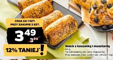 Snack z kaszanką i musztardą