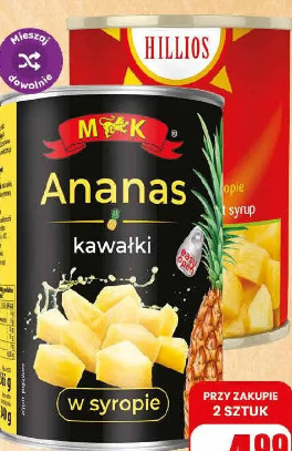 Ananas w syropie M&K Hillios